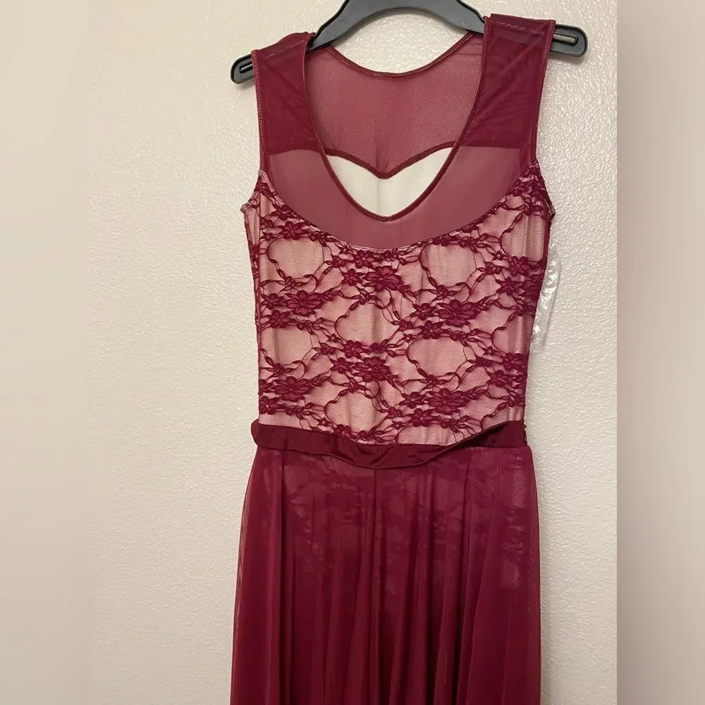 Revolution solo forever is not enough RC20993 burgundy maxi dress MA adult